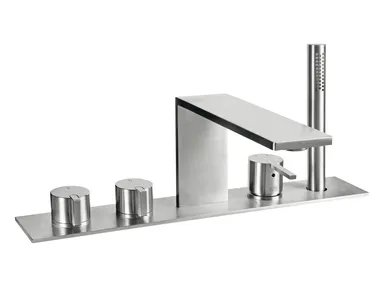 LIFESTEEL 59 - 5931404 - Stainless steel bathtub set with hand shower _ Fir Italia